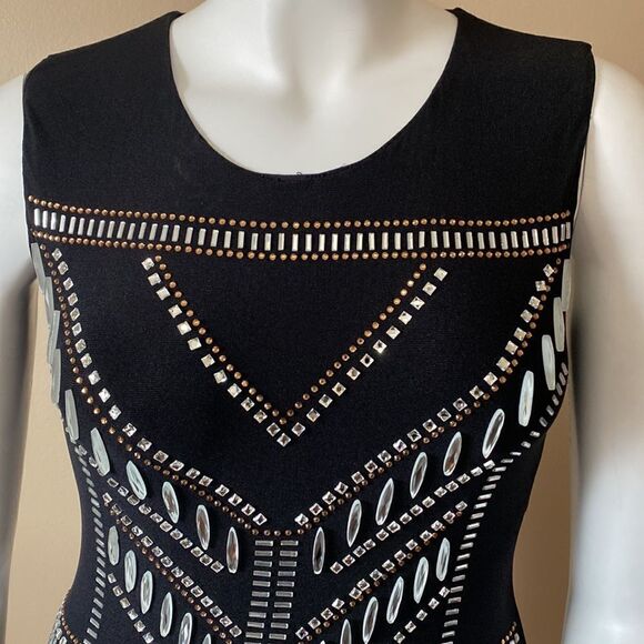 Fashion Nova Bodycon Dress w/ Jewels -Size XL - Picture 7 of 12